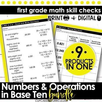 Place Value Worksheets for 5th Grade Math by Cupcakes n Curriculum