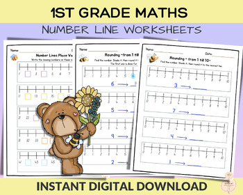 Preview of Place Value Worksheets for Year 1, Place Value Printouts, Place Value Homeschool