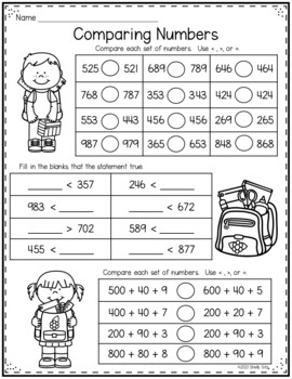 Place Value Worksheets for second grade by Shelly Sitz | TPT