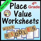 Place Value Worksheets w Riddles 4th Gr Place Value Print 