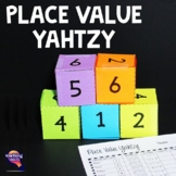 Place Value Yahtzy  Math Dice Game  Grades 3 - 4