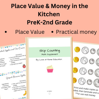 Preview of Place Value and Money in the Kitchen Math Supplement (Distance Learning)