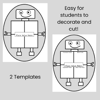 Place Value and Number Form Robot by Emily Pollpeter