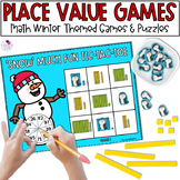Winter Math - Place Value Games - January Activities