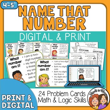 Preview of Place Value Task Cards Number Sense Logic Puzzles Enrichment Critical Thinking