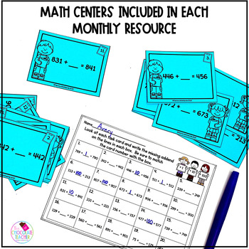 Place Value Worksheets and Activities 2nd Grade Math FREE | distance