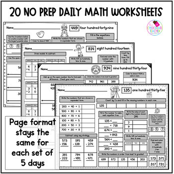 number sense worksheets and activities place value 2nd grade math