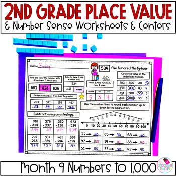 number sense worksheets and activities place value 2nd grade math
