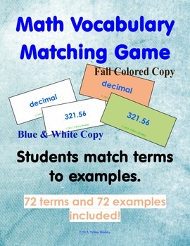 Preview of Place Value and Real Number Match Game