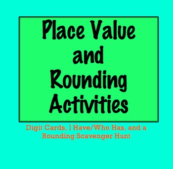 Place Value and Rounding Activities by Adventures in Room 11 | TPT