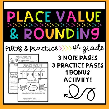 Preview of Interactive Notebook Practice - Place Value and Rounding Anchor Charts