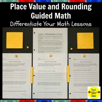 Preview of Place Value and Rounding Guided Math Lessons