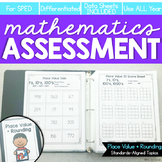 Place Value and Rounding Math Assessments for IEP Progress