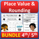 Place Value and Rounding Review Math Centers Early Finishe