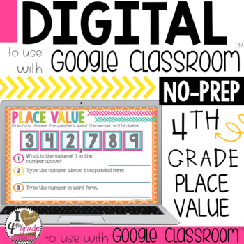 Preview of Place Value for Google Classroom 