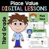 Place Value for Third Grade | Interactive Google Slides | 