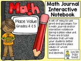 Place Value (grades 4 & 5) ~ Math Journal/Interactive Note