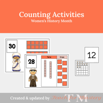 Preview of Place Value in Kindergarten: Women's History Month
