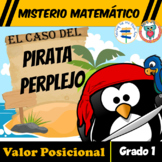 Place Value in Spanish 1st Grade Math Mystery - Valor posi