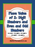 Place Value of 2-Digit Numbers and Odd and Even Numbers