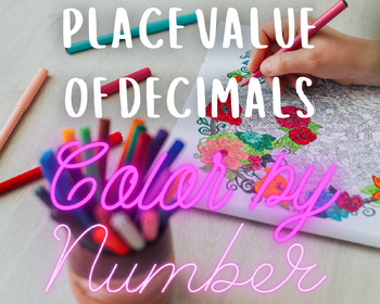 Preview of Place Value of Decimals Differentiated Color by Number