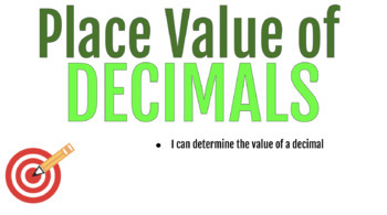 Preview of Place Value of Decimals- Interactive Lesson