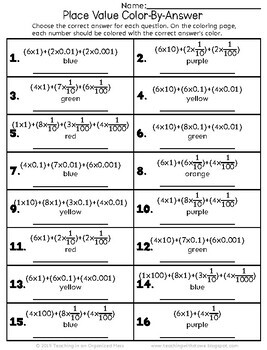 Place Value of Decimals with Expanded Notation Activities | TpT