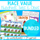 Place Value to 1000 Bundled - Place Value Games & Worksheets