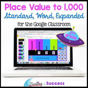 Preview of Place Value to 1,000:  Standard, Word, Expanded Form for the Google Classroom