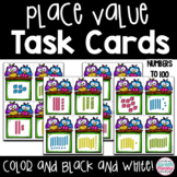 Place Value to 100 Task Cards or Scoot Game