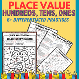 Place Value, Hundreds, Tens and Ones - Worksheets (Up to 1000)