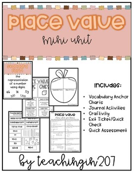 Preview of Place Value to 99 Mini Unit