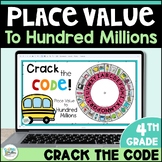 Place Value to Hundred Millions Digital Math Game - Crack 