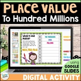 Place Value to Hundred Millions Digital Resource – 4th Gra