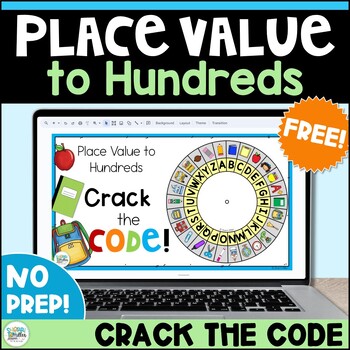 Preview of Place Value to Hundreds FREEBIE - Crack the Code Digital Game Fall Activities