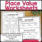 Place Value  to Millions Worksheets