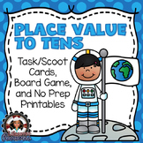 Place Value to Tens Game and Printables