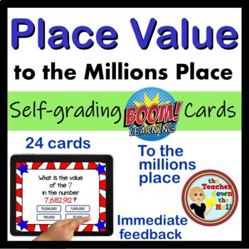 Preview of Place Value BOOM Cards Digital Place Value Activity