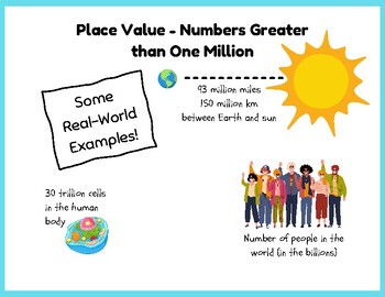 Preview of Place Value with Base Ten - Numbers Greater than a Million (Canadian Version)