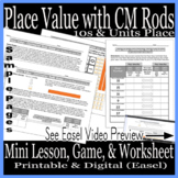 Place Value with Centimeter Rods-10s & Units Place -Cuisen