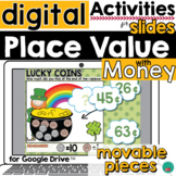 Place Value with Money St Patrick's Theme for Google Slide