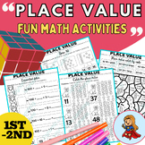 Place Value worksheets, tens and ones, Second grade number