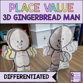 Place Vaue Craftivity - Gingerbread Man Worksheets and Activity