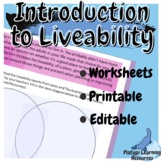 Place and Liveability Year 7 Geography Editable Worksheets