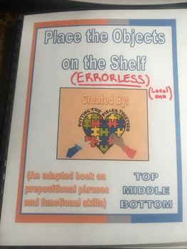 Preview of Place the Objects on the Shelf - Interactive Book