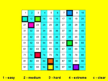 Preview of Place value 100 chart puzzle - Scratch