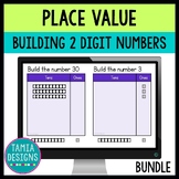 Place value Build a 2 digit number with blocks online acti