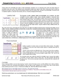 Place-value Laying Cards for Hundreds, Tens, and Ones