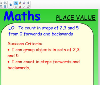 Preview of Place value Smartboard