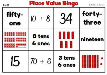 place value bingo free printable grade 5
